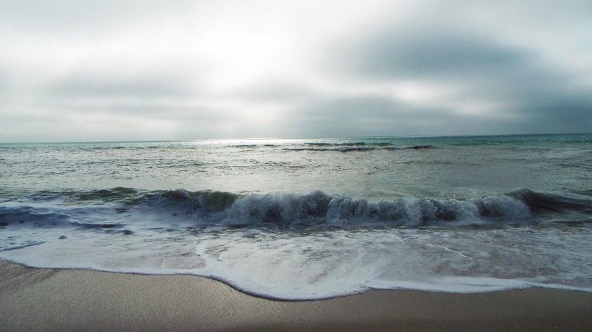 stormy beach